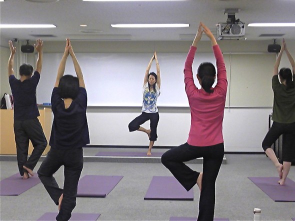 呼吸に合わせて〜♪